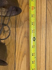 10 FT RAINCHAIN arts & crafts copper downspout vtg garden gutter art bell chain