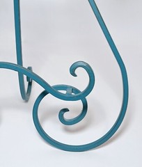 Turquoise Ornate Metal Display EASEL HOLDER STAND for Books or Pictures 15”x10”