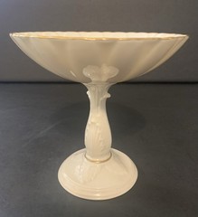 Lenox Sunflower Compote Candy DishCharleston Collection PorcelainVintage 1980s