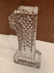 🔮Waterford – Number 1 One – Paperweight Lead Crystal Decoration