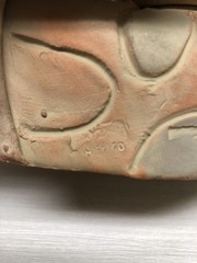 Antique Pre-Columbian Maya Mexican Red Clay Terracotta Pottery Figurine 9”