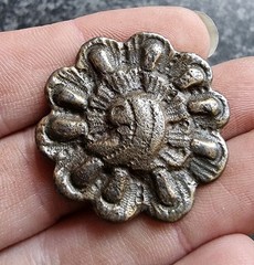 Medieval / Post Medieval Mount Metal Detecting Find Antique 31mm