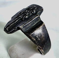 300 BC Ancient Greek Silver Ring Selene the goddess and personification of Moon