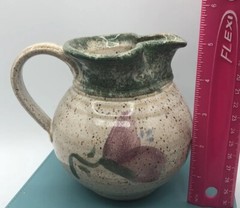 Original ❤️ Parsley Artisan Pottery Magnolia￼Creamer & Sugar