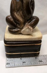 Vintage 1990’s Takahashi San Francisco Monkey Ceramic Trinket Box