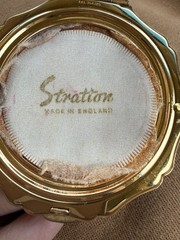 Vintage Stratton Wedgwood Jasperware Classical Design Compact Mirror English