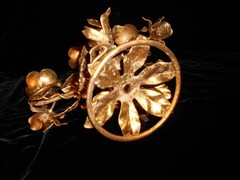 Vintage Italian Rose Tole Candelabra