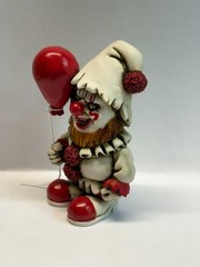 Neil Eyre Designs Halloween Horror Creepy Spooky Gnome Gonk Clown Red Balloon