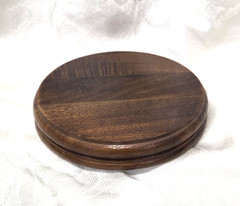 Brown Wood Display Stand Round 4.5” Pedestal Bonsai Teapot Vase Base