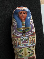 Vintage Egyptian Sarcophagus Tin Box British Museum Souvenir for Archaeologist Y