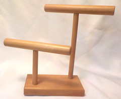 2 NEW Hand Crafted Jewelry Display Bracelet Organizer Necklace Rack Watch Stand