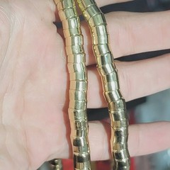 48″ Brutalist Articulated Necklace Modernist Gold Metal Snake Coil Necklace