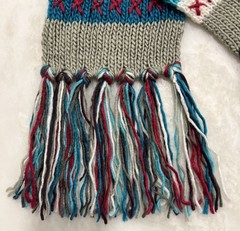Oakley Winter Scarf Astral Blue Grey White Fringe Snow Skiing Snowboard Ski NWT