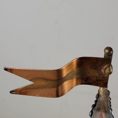 2x Vintage John Demott Sailboat Metal & Rock Sculpture 14-1/2″ & 8-1/2″ Tall