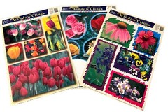 1998 Vintage Flowers Classic Clings Window Decorations