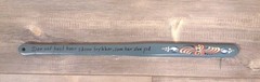 Norwegian Norway Shoehorn Handpainted VTG Wood Decor 22″ Wall Decoration
