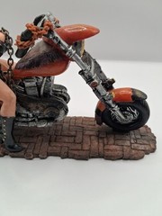 Biker Babes Collection Hand Made. Hand Painted Motorcycle Sexy Staute 8 Inches