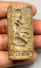 Near eastern Seal Collectibles Stone Intaglio Carved Signet Historical Seal Bead