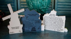 Lot/14 Sheila’s Collectibles 1990’s Wooden Houses Lighthouses Drugstore & More