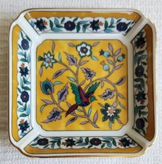3 In Set 1983 Takahashi Silk Road HAND DECORATED Trinket Dishes
