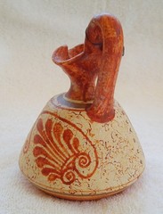 MK Aohnai Greek Pottery Museum Copy Small Ancient Greek Oinochoe Wine Pitcher
