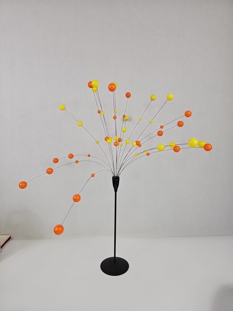 Space Plant Kinetic Abstract Sculpture Metal Art Modernist Mid Century Mcm