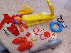 Barbie Baywatch 1968 with jet ski and more