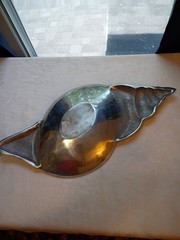 VTG 1990s Paradigm Exclusive Cast Aluminum Horn Shell Catch All Decorative Dish