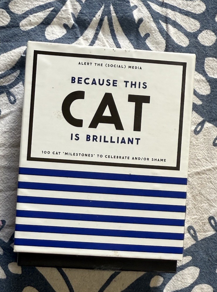 Because This Cat Is Embarrassing/Brilliant Pet Shame Praise Deck” Brass Monkey
