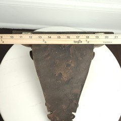 Italian Neoclassical Antique Wood Finish Resin Wall Bracket Shelf Large 10″