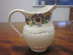 Belleek Enchanted Garden Cream Pitcher Creamer Porcelain Flower Made In Ireland