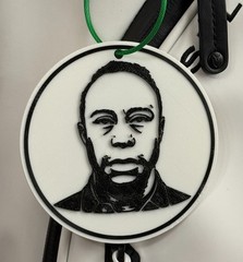 Tiger Woods Mugshot Bag Tag 2026 TPU Durable 3.5 inches DUI Black and White