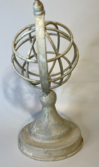 Distressed Armillary Globe Sphere Arrow Lightweight Unknown Metal Decor