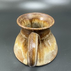 Hand Made Studio Art Pottery Bost On Stoker Coffee Mug Cup Stoneware Signed Mug