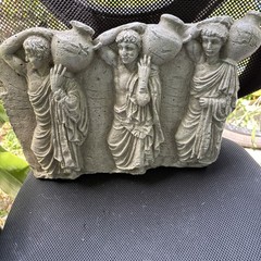 Greek Pla/ster (plastic) Relief Frieze Roman times sculptures toga Decor 15×11”!