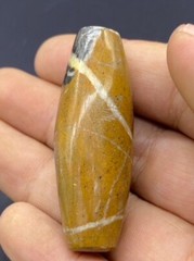 Beautiful Old Natural Jasper Stone Near Eastern Antique Beads From Asia