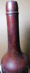 Unbranded~Wooden Folk Art Decanter with 6 Stem Cups and Serving Tray Vintage
