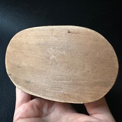 VINTAGE HAND CARVED WOODEN BIRD MATCH TOOTHPICK HOLDER MADE IN SWITZERLAND