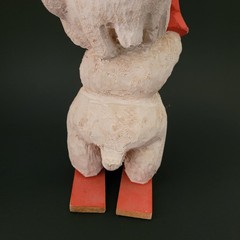 Vintage Henning Troll Standing on Skis Hand Carved in Norway 7 1/2″
