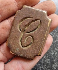 Post Medieval / Georgian Horse Harness Mount Antique Detecting Find Letter C