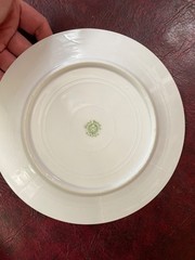 Set 7 Nippon Hand Painted 7.5” Dessert/Salad Plates Flowers Gold Detail 1900’s