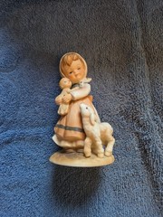 1980 Enesco All The Lord’s Children E-4858 Girl Baby Lamb Figure