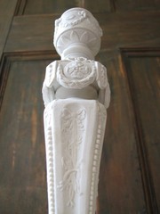 WEDGWOOD 19 C. XRARE VERY ELABORATE PARIAN WITH TROPHIES CANDLESTICK LOOK