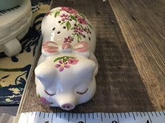 CERAMARTE BRAZIL AVON 1978 POTPOURRI HAND DECORATED CAT For Laundry Beads