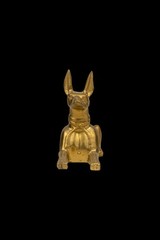 A Rare Egyptian Artifacts Of Authentic Pharaonic Statue Egyptian God Anubis Bc