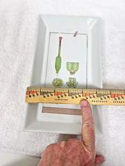 Fabienne Jouvin Paris Porcelain Tray Botanical 9 3/4″ x 5.5″ Signed