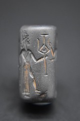 Ancient Near Eastern cylinder seal C. 3rd – 2nd Millennium BC, with invoice 1982