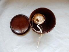 VTG/ Antique Wooden ? String Ball Holder Unknown Maker