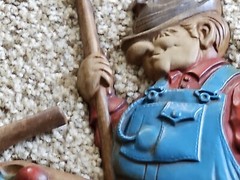 Vintage Mid Century 1971 Sexton #792 Men and Boy Shooting Pool Cast Iron