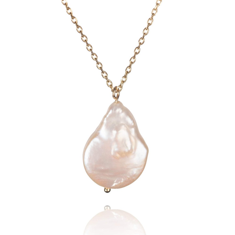 namana Baroque Pearl Pendant Necklace Women Gold Pendant Necklace Freshwater